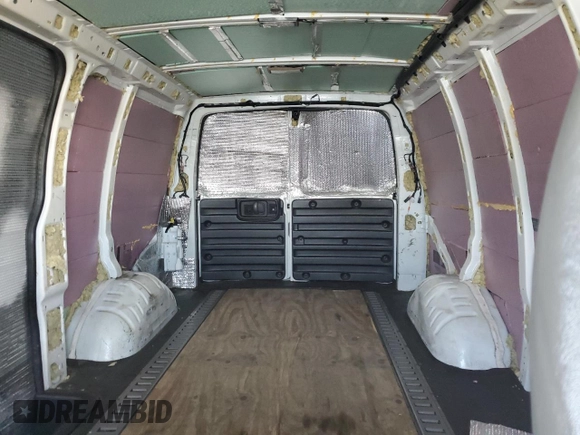 2014 Chevrolet Express Cargo Van with VIN 1GCWGFCA5E1140401, listed as a Copart auction lot 45453415 with 0 mi miles and Clean Title. Bid and sale history available at carsss.com. Image 10.