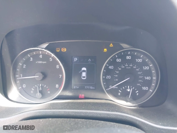 2018 Hyundai Elantra SEL with VIN 5NPD84LF0JH365185, listed as a IAAI auction lot 41914141 with 77,119 mi miles. Bid and sale history available at carsss.com. Image 7.