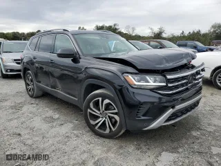 2021 Volkswagen Atlas 3.6L V6 SEL Premium with VIN 1V2TR2CA5MC544242, listed as a Copart auction lot 46599405 with 79,135 mi miles and Salvage Title. Bid and sale history available at carsss.com. Image 4.
