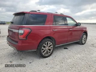 2019 Ford Expedition Limited with VIN 1FMJU2AT9KEA65962, listed as a Copart auction lot 53304395 with 125,920 mi miles and Salvage title. Bid and sale history available at DreamBid. Image 3.