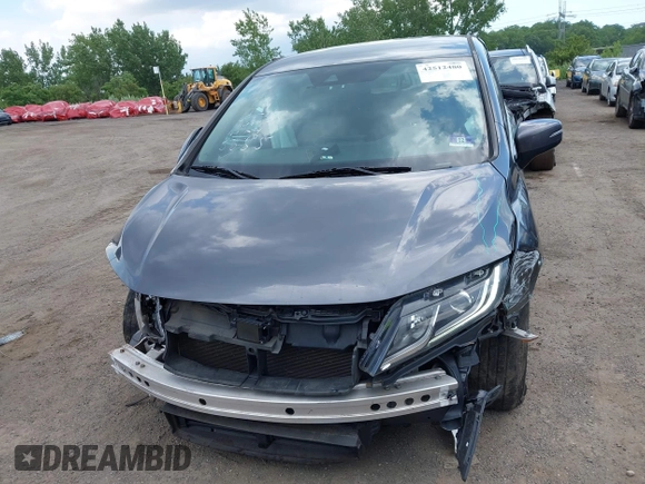 2020 Honda Odyssey EX with VIN 5FNRL6H54LB025555, listed as a IAAI auction lot 42512480 with 95,425 mi miles and . Bid and sale history available at DreamBid. Image 12.