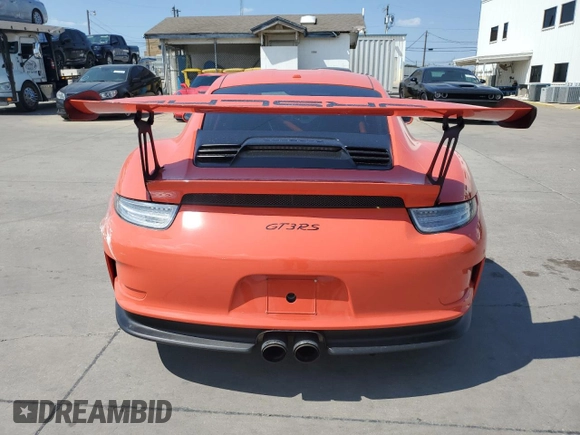 2016 Porsche 911 GT3 RS with VIN WP0AF2A94GS187186, listed as a Copart auction lot 72001384 with 32,531 mi miles and Salvage Title. Bid and sale history available at carsss.com. Image 6.