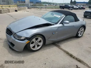 2007 BMW Z4 3.0i with VIN 4USBU33567LW70774, listed as a Copart auction lot 59754315 with 77,391 mi miles and Clean title. Bid and sale history available at DreamBid. Image 1.
