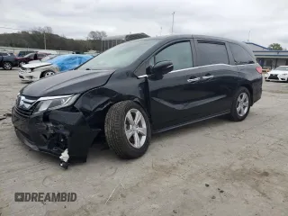 2019 Honda Odyssey EX-L with VIN 5FNRL6H78KB117655, listed as a Copart auction lot 80201454 with Not Provided miles and Salvage Title. Bid and sale history available at carsss.com. Image 1.