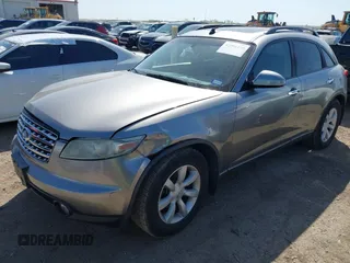 2005 Infiniti FX35 with VIN JNRAS08U55X109879, listed as a IAAI auction lot 42006420 with 150,760 mi miles. Bid and sale history available at carsss.com. Image 17.