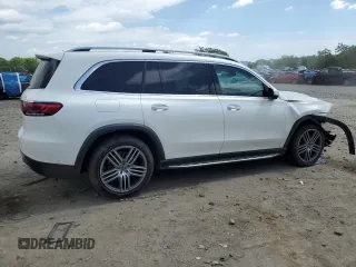 2021 Mercedes-Benz GLS 450 with VIN 4JGFF5KE4MA396704, listed as a Copart auction lot 55284015 with 22,181 mi miles and Salvage Title. Bid and sale history available at DreamBid. Image 3.