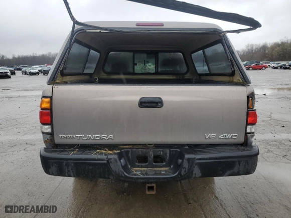 2000 Toyota Tundra SR5 with VIN 5TBBT4412YS108390, listed as a Copart auction lot 52631775 with 166,137 mi miles and Salvage Title. Bid and sale history available at carsss.com. Image 6.
