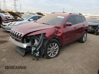 2017 Jeep Cherokee Overland with VIN 1C4PJMJS2HW580993, listed as a Copart auction lot 81577454 with Not provided miles and Salvage title. Bid and sale history available at DreamBid. Image 1.