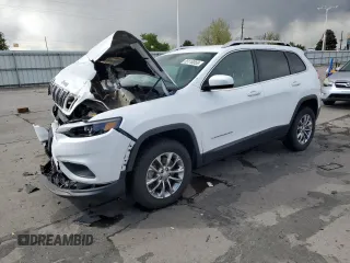2019 Jeep Cherokee Latitude Plus with VIN 1C4PJMLB0KD191463, listed as a Copart auction lot 55118355 with 39,578 mi miles and Salvage title. Bid and sale history available at DreamBid. Image 1.