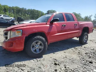 2008 Dodge Dakota SLT with VIN 1D7HE48K88S527114, listed as a Copart auction lot 57357515 with 267,390 mi miles and Salvage title. Bid and sale history available at DreamBid. Image 1.