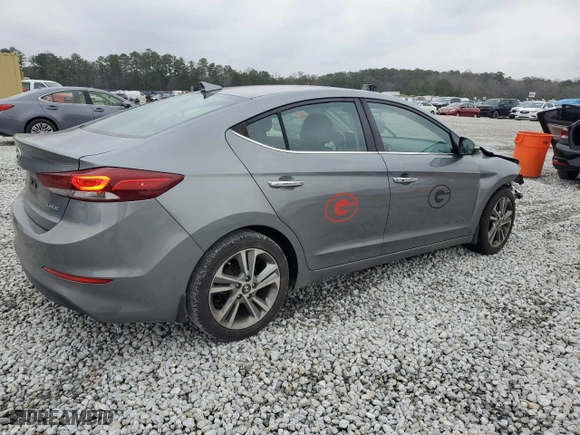 2017 Hyundai Elantra SE with VIN KMHD84LF8HU354169, listed as a Copart auction lot 45792145 with 52,002 mi miles and Salvage Title. Bid and sale history available at carsss.com. Image 3.