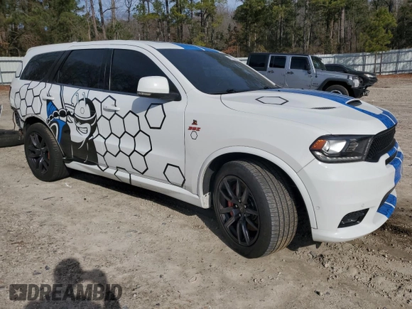 2020 Dodge Durango SRT with VIN 1C4SDJGJ2LC324636, listed as a Copart auction lot 46131445 with 40,694 mi miles and Salvage Title. Bid and sale history available at DreamBid. Image 4.