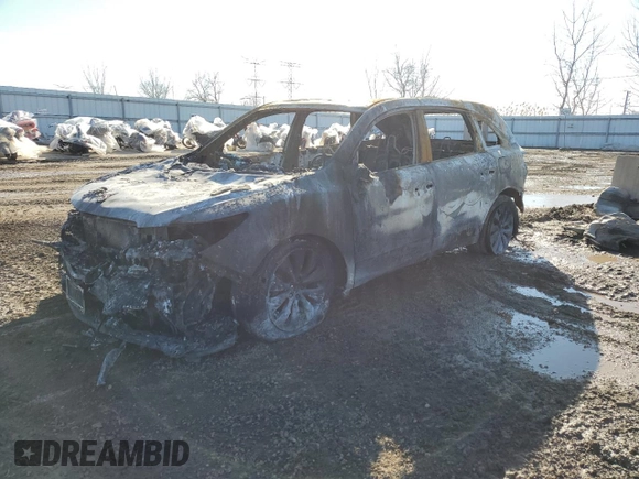 2016 Acura MDX w/Tech with VIN 5FRYD4H40GB054205, listed as a Copart auction lot 48325085 with 0 mi miles and Salvage Title. Bid and sale history available at carsss.com. Image 2.