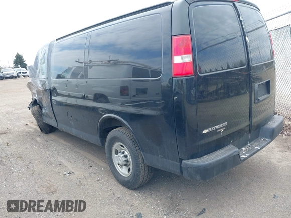 2016 Chevrolet Express Cargo Van with VIN 1GCWGAFGXG1260362, listed as a IAAI auction lot 41813990 with 141,741 mi miles. Bid and sale history available at carsss.com. Image 3.