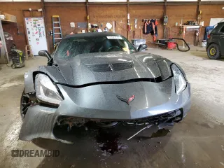 2017 Chevrolet Corvette Z06 2LZ with VIN 1G1YS3D61H5604497, listed as a Copart auction lot 51627535 with 47,429 mi miles and Salvage Title. Bid and sale history available at carsss.com. Image 5.