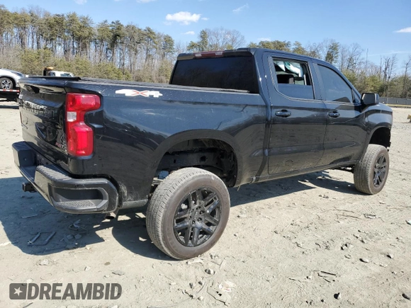 2023 Chevrolet Silverado 1500 RST with VIN 1GCUDEE83PZ316404, listed as a Copart auction lot 46036105 with 19,825 mi miles and Salvage Title. Bid and sale history available at DreamBid. Image 3.
