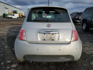2014 FIAT 500e with VIN 3C3CFFGE2ET266859, listed as a Copart auction lot 44076375 with 78,745 mi miles and Salvage Title. Bid and sale history available at carsss.com. Image 6.