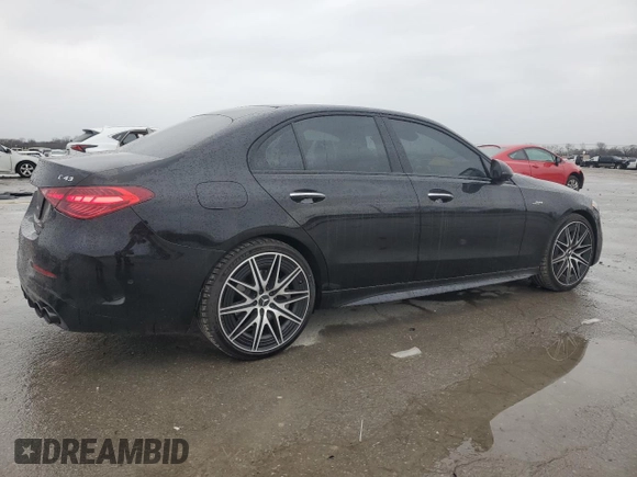 2024 Mercedes-Benz C 43 AMG z VIN W1KAF8HB1RR193362, wystawiony jako Copart lot #43191475 z przebiegiem 539 mil mil oraz Czysty tytuł • Clean title. Historia ofert i sprzedaży dostępna na DreamBid. Obrazek 3.