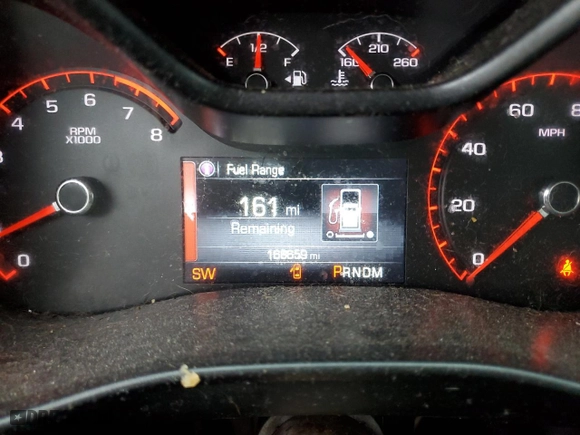 2015 GMC Canyon 2WD with VIN 1GTH5BE33F1166745, listed as a Copart auction lot 45642385 with 168,659 mi miles and Salvage Title. Bid and sale history available at carsss.com. Image 9.