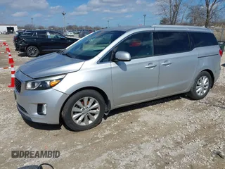2015 Kia Sedona EX with VIN KNDMC5C11F6034996, listed as a IAAI auction lot 41861066 with 95,506 mi miles. Bid and sale history available at carsss.com. Image 2.