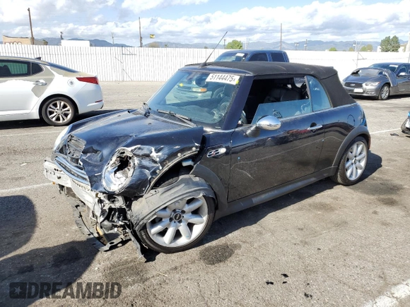 2006 MINI Convertible S with VIN WMWRH33536TK59272, listed as a Copart auction lot 51144475 with 46,024 mi miles and Salvage Title. Bid and sale history available at DreamBid. Image 1.