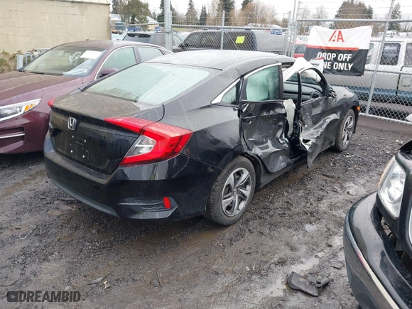 2019 Honda Civic Sedan LX with VIN 2HGFC2F60KH555359, listed as a IAAI auction lot 41626477 with 75,336 mi miles. Bid and sale history available at carsss.com. Image 4.