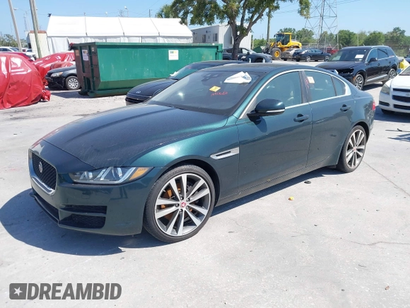 2017 Jaguar XE 25t Prestige with VIN SAJAE4BG0HA963656, listed as a IAAI auction lot 42136491 with 1 mi miles. Bid and sale history available at carsss.com. Image 2.