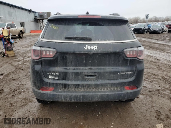 2019 Jeep Compass Limited z VIN 3C4NJDCB0KT647592, wystawiony jako Copart lot #46827035 z przebiegiem 68 516 mil mil oraz Czysty tytuł • Clean title. Historia ofert i sprzedaży dostępna na DreamBid. Obrazek 6.