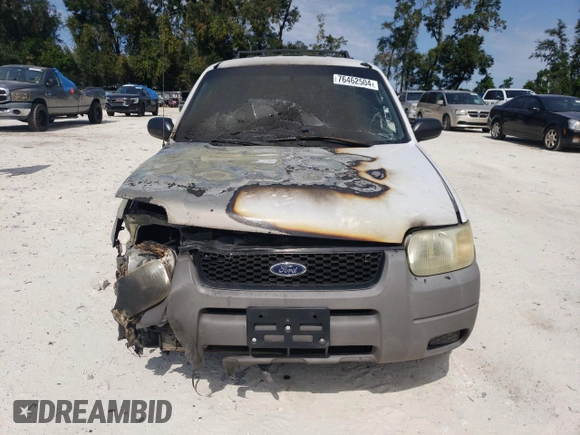 2002 Ford Escape XLS Choice with VIN 1FMYU011X2KB24469, listed as a Copart auction lot 76462504 with Not provided miles and Salvage title. Bid and sale history available at DreamBid. Image 5.