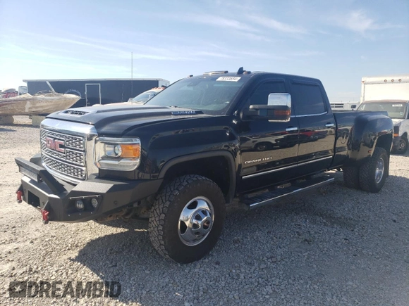 2018 GMC Sierra 3500HD Denali z VIN 1GT42YEY6JF115211, wystawiony jako Copart lot #78333694 z przebiegiem 178 170 mil mil oraz Czysty tytuł • Clean title. Historia ofert i sprzedaży dostępna na DreamBid. Obrazek 1.