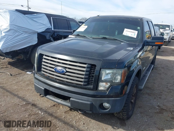 2011 Ford F-150 XLT with VIN 1FTFW1ET8BFC87962, listed as a IAAI auction lot 41660801 with 197,092 mi miles. Bid and sale history available at carsss.com. Image 12.