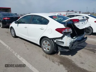 2018 Kia Forte LX with VIN 3KPFK4A77JE245278, listed as a IAAI auction lot 41797240 with 90,640 mi miles. Bid and sale history available at carsss.com. Image 3.
