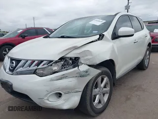 2009 Nissan Murano S with VIN JN8AZ18UX9W105618, listed as a IAAI auction lot 42028450 with 80,177 mi miles. Bid and sale history available at carsss.com. Image 2.