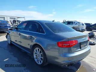 2014 Audi A4 Premium Plus with VIN WAUFFAFL1EN008938, listed as a IAAI auction lot 41602630 with 1 mi miles. Bid and sale history available at carsss.com. Image 3.