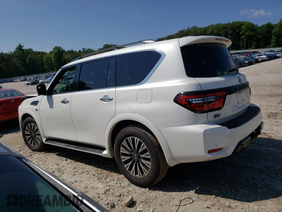 2021 Nissan Armada SL with VIN JN8AY2BB1M9791538, listed as a Copart auction lot 69201584 with 53,565 mi miles and Salvage Title. Bid and sale history available at carsss.com. Image 2.