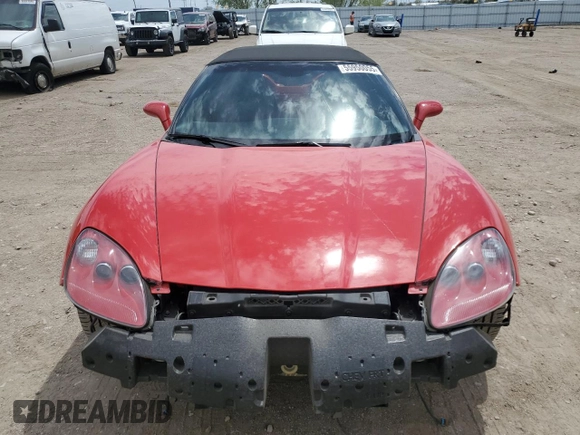 2005 Chevrolet Corvette with VIN 1G1YY34U055125061, listed as a Copart auction lot 55950055 with 46,458 mi miles and Salvage title. Bid and sale history available at DreamBid. Image 5.