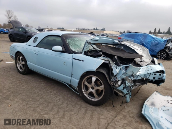 2003 Ford Thunderbird Deluxe z VIN 1FAHP60A03Y100881, wystawiony jako Copart lot #83381114 z przebiegiem Nie podano mil oraz Szkoda całkowita • Salvage title. Historia ofert i sprzedaży dostępna na DreamBid. Obrazek 4.