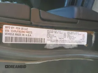 2022 Jeep Grand Cherokee WK Limited with VIN 1C4RJFBG8NC166273, listed as a Copart auction lot 82625304 with 9,367 mi miles and Salvage Title. Bid and sale history available at carsss.com. Image 13.