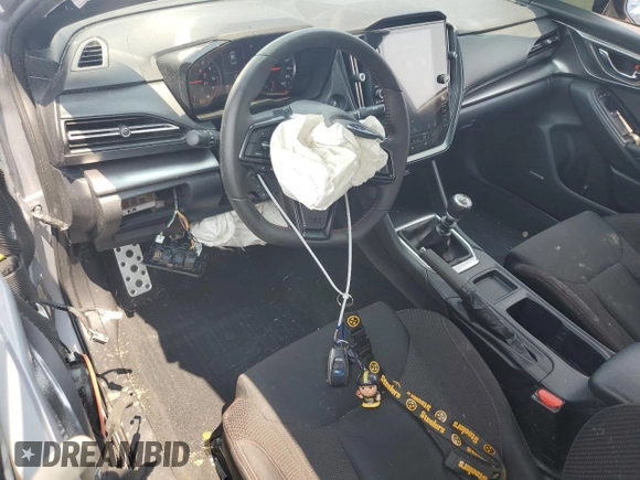 2024 Subaru WRX Premium with VIN JF1VBAH63R9812972, listed as a Copart auction lot 59291835 with 12,621 mi miles and Salvage title. Bid and sale history available at DreamBid. Image 8.