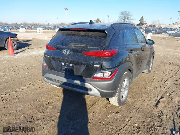 2023 Hyundai Kona SEL with VIN KM8K3CAB4PU019621, listed as a IAAI auction lot 41668932 with 10,530 mi miles. Bid and sale history available at carsss.com. Image 4.