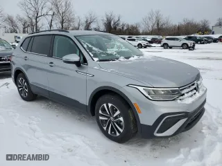 2024 Volkswagen Tiguan S with VIN 3VVFB7AX3RM165819, listed as a Copart auction lot 44740345 with 0 mi miles and Salvage Title. Bid and sale history available at carsss.com. Image 4.