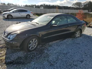 2004 Mercedes-Benz CLK-Class 3.2L with VIN WDBTJ65J94F080074, listed as a Copart auction lot 82663304 with 153,150 mi miles and Salvage Title. Bid and sale history available at carsss.com. Image 1.