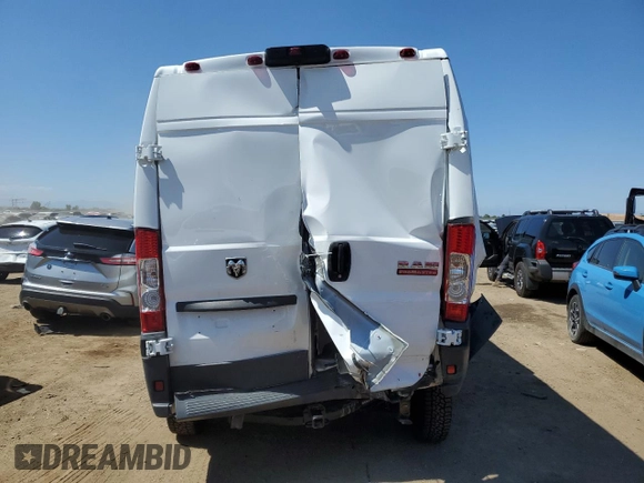 2018 Ram ProMaster Cargo with VIN 3C6URVHGXJE160330, listed as a Copart auction lot 69261504 with 41,299 mi miles and Salvage Title. Bid and sale history available at DreamBid. Image 6.