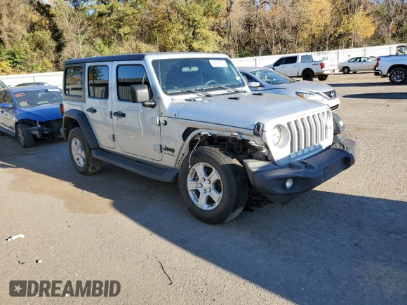 2022 Jeep Wrangler Unlimited Sport S with VIN 1C4HJXDG5NW239967, listed as a Copart auction lot 82288754 with 65,568 mi miles and Salvage Title. Bid and sale history available at carsss.com. Image 4.