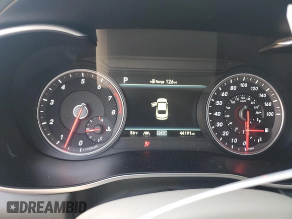 2019 Genesis G70 Dynamic with VIN KMTG34LE6KU015376, listed as a Copart auction lot 83714414 with 44,191 mi miles and Salvage Title. Bid and sale history available at DreamBid. Image 9.
