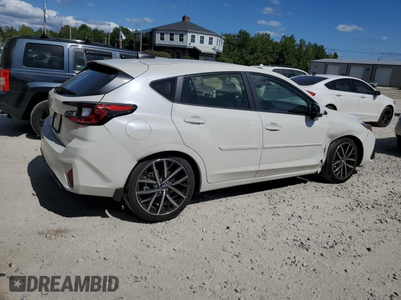 2024 Subaru Impreza Sport with VIN JF1GUAFC1R8359999, listed as a Copart auction lot 69133804 with 720 mi miles and Salvage Title. Bid and sale history available at carsss.com. Image 3.