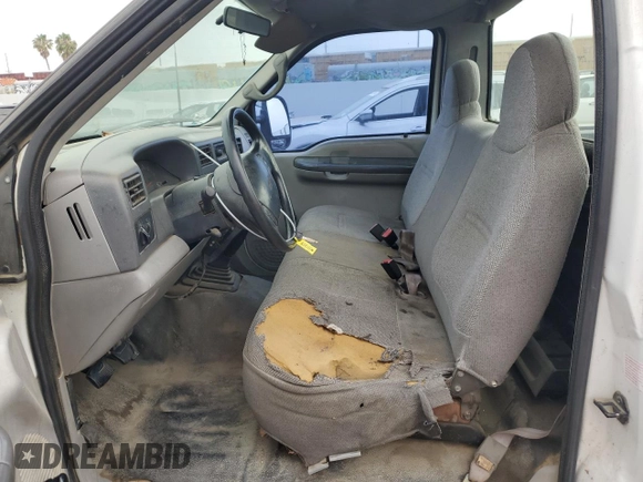 2000 Ford Super Duty F-250 XL with VIN 1FTNF20SXYEE41859, listed as a Copart auction lot 59682704 with 190,234 mi miles and Salvage Title. Bid and sale history available at carsss.com. Image 7.