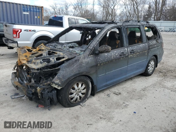 2009 Honda Odyssey EX-L with VIN 5FNRL38699B021100, listed as a Copart auction lot 52871295 with Not Provided miles and Non Repairable. Bid and sale history available at DreamBid. Image 1.