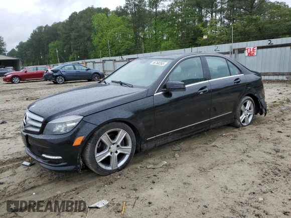 2011 Mercedes-Benz C 300 Sport with VIN WDDGF8BB5BR174600, listed as a Copart auction lot 56768265 with 142,253 mi miles and Salvage title. Bid and sale history available at DreamBid. Image 1.