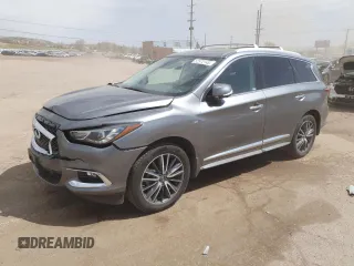 2018 Infiniti QX60 with VIN 5N1DL0MM7JC505146, listed as a Copart auction lot 52572145 with 75,057 mi miles and Salvage Title. Bid and sale history available at DreamBid. Image 1.